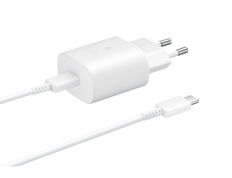 Samsung EP-TA800 USB-Ladegerät 25 W – USB-C×1 – für Galaxy S10 5G, A80, A70 – weiss, inkl. USB-C-Kabel 1 m