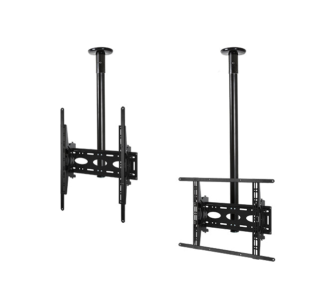 B-Tech Deckenhalterung – 39–65" – VESA 400×400–600×400 – bis 50 kg, Teleskopmast, neigbar – BT8424