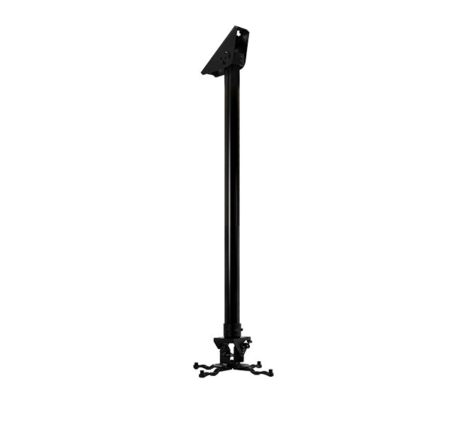 B-Tech Beamer-Deckenhalterung, H 200 cm, 25 kg, 360°, neigbar -13–13°, schwarz