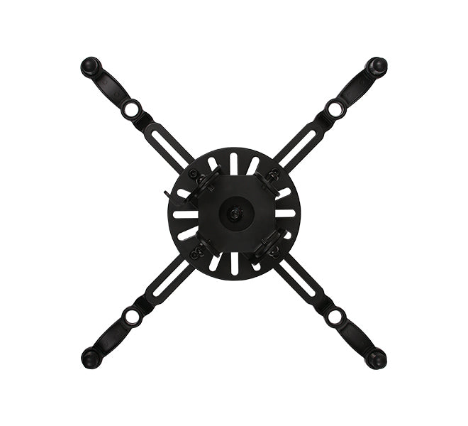 B-Tech Beamer-Deckenhalterung, H 200 cm, 25 kg, 360°, neigbar -13–13°, schwarz