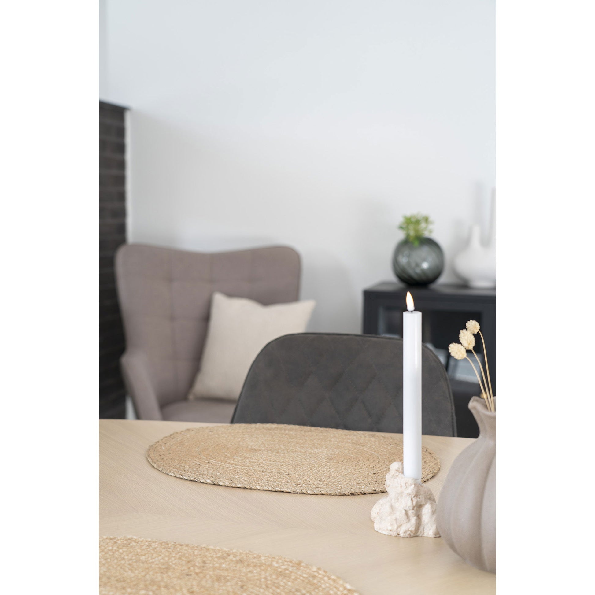 House Nordic Tischset Bombay – oval, Jute, natur, 45 × 35 cm – 4er-Set