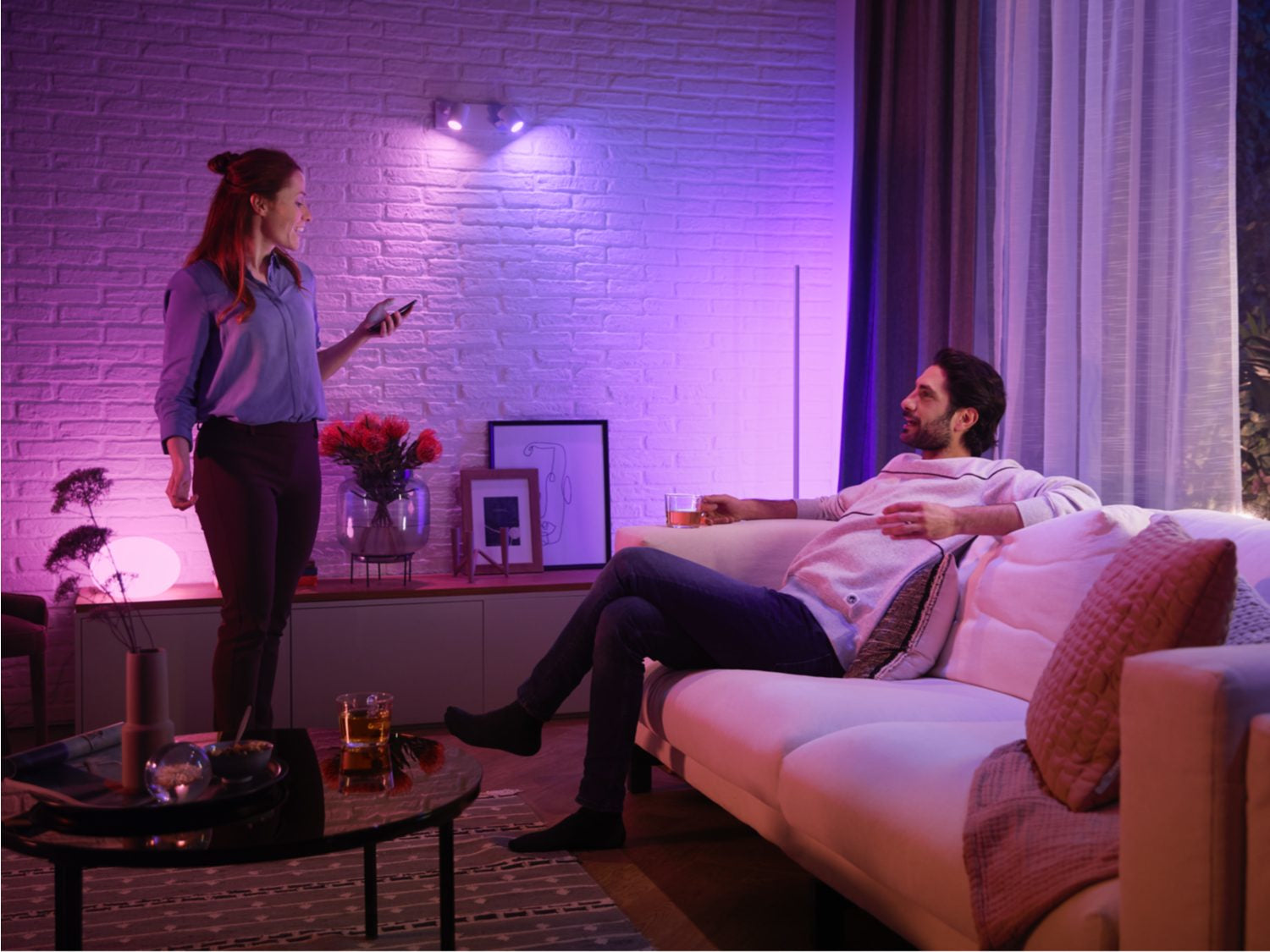 Philips Hue LED-Reflektor MR16 GU5.3 2er-Pack – 6,3 W dimmbar, 400 lm, 2000–6500 K, für Zigbee