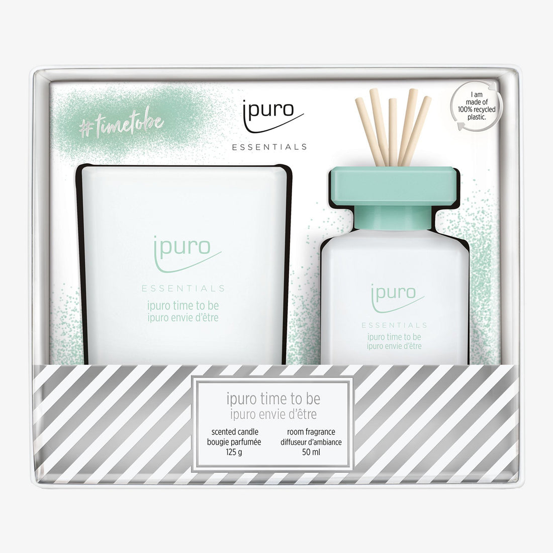 Ipuro Time to be – Geschenkset, 2 × 50 ml