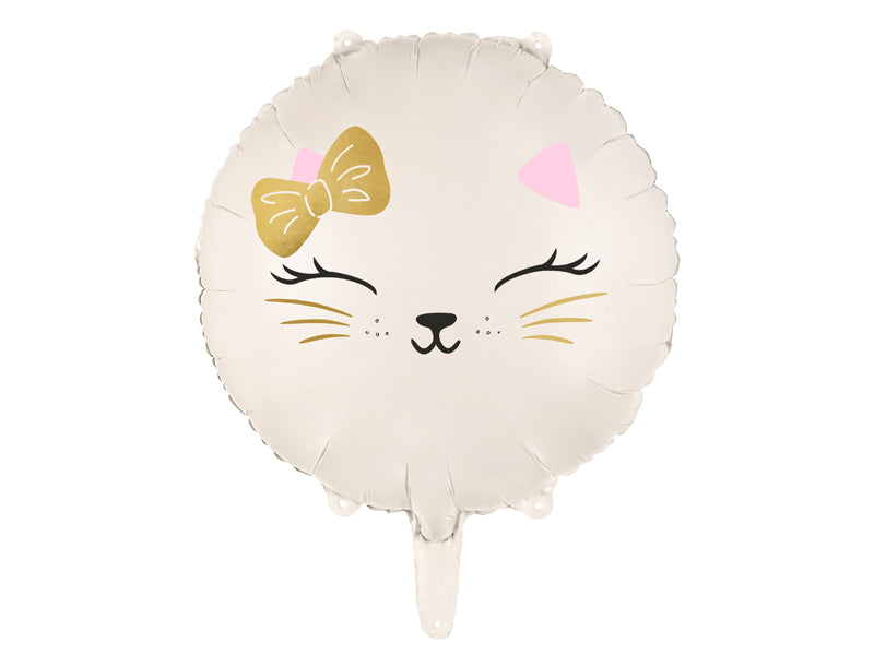 PartyDeco Folienballon Katze – Mehrfarbig – 45 × 35 cm – 1 Stk