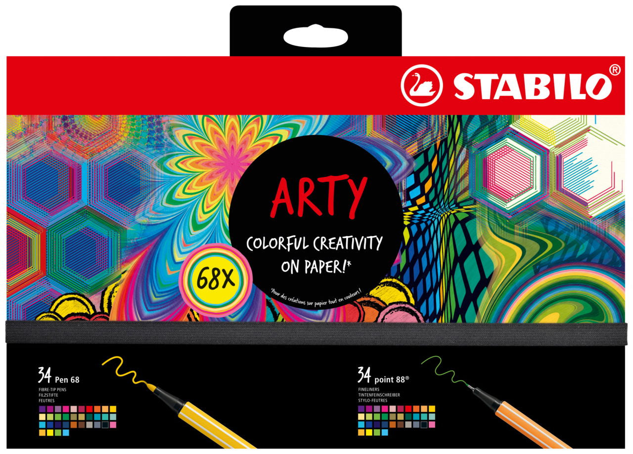 STABILO Filzstifte ARTY, 68 Farben