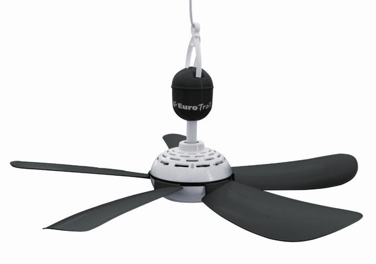 Eurotrail Deckenventilator ETLT1411 – 60 cm, 10 W, ABS/PP, Schwarz