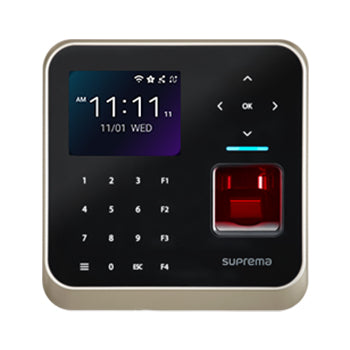 Suprema BioStation 2A Zugangskontrollleser – 13,56 MHz, NFC, BT, Fingerabdruck, IP65, Schwarz