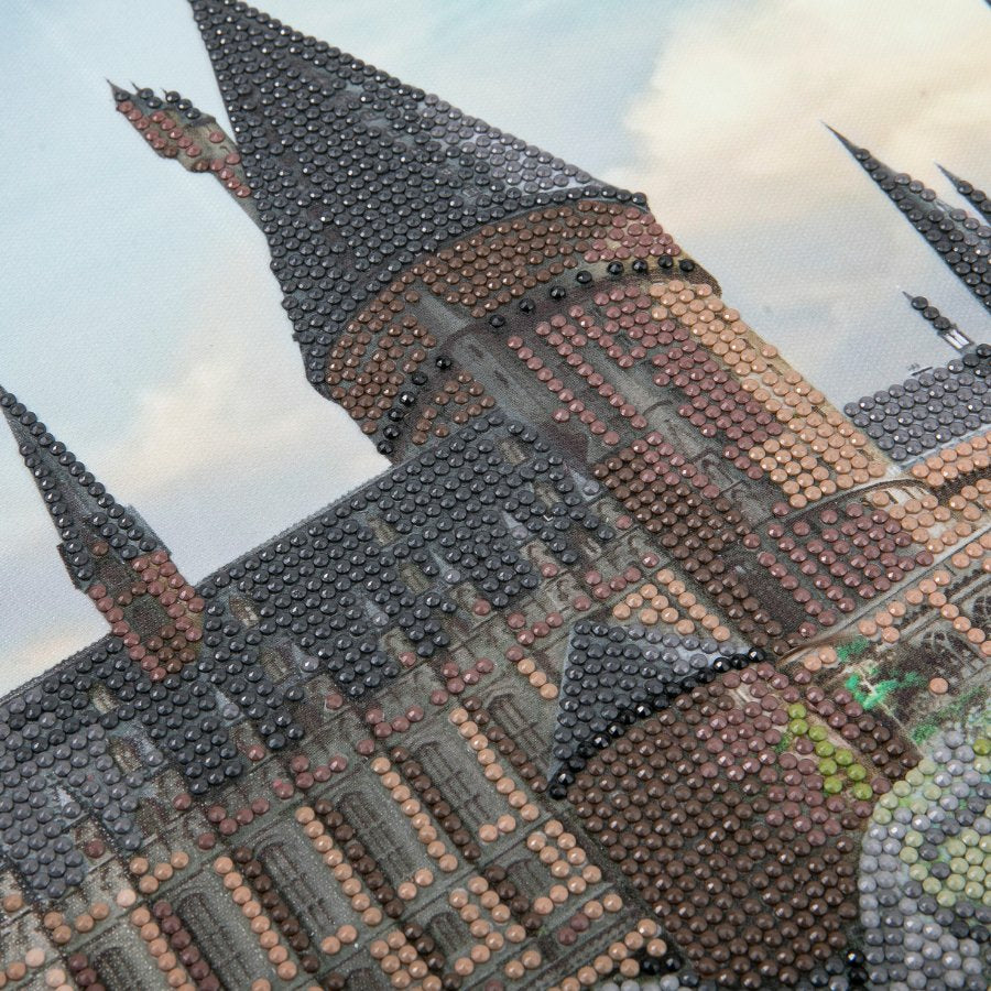 CRAFT Buddy Crystal Art Kit – Diamond-Painting-Set – Hogwarts Schloss – 40 × 50 cm – ab 8 Jahren
