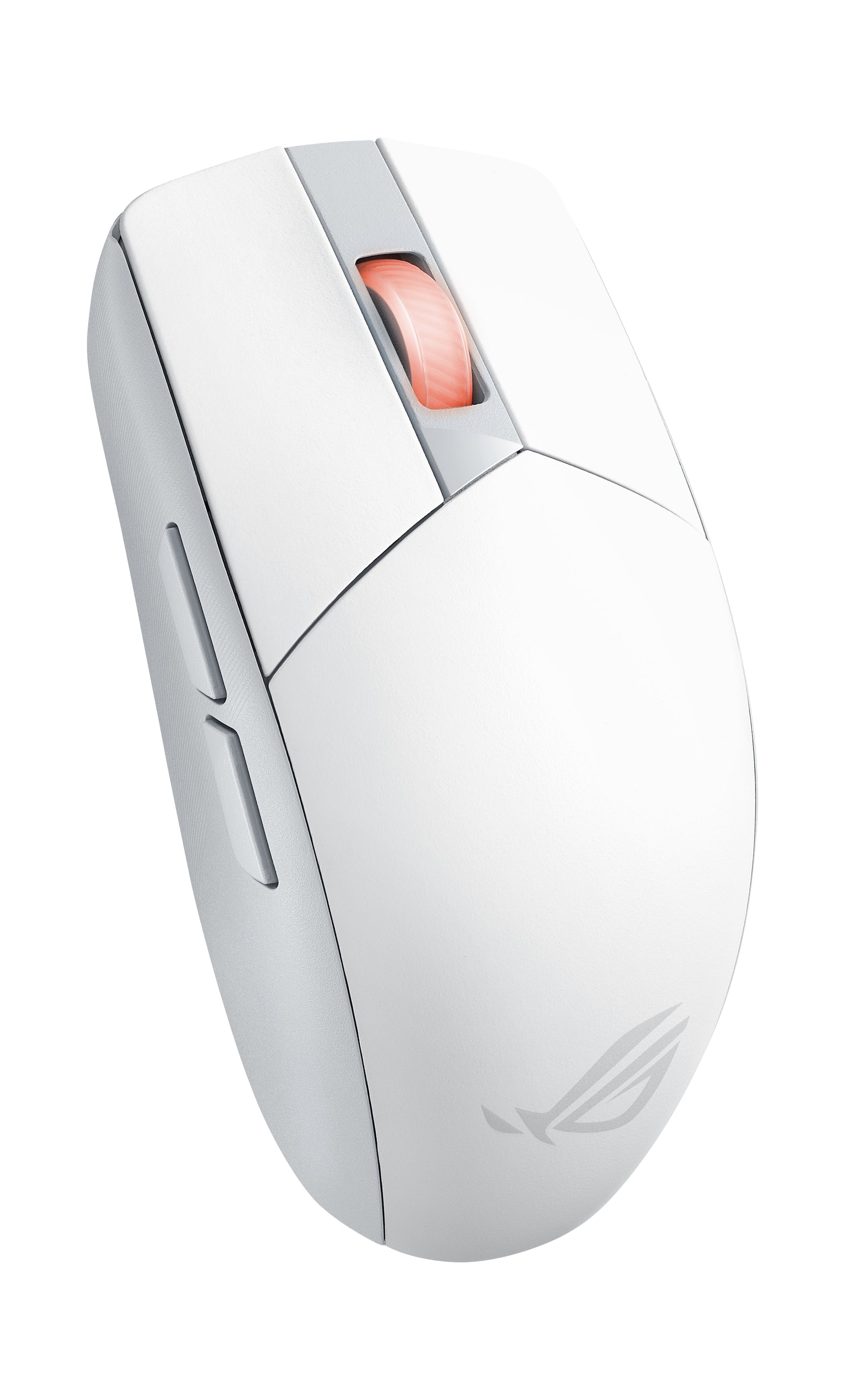 ASUS ROG Strix Impact III Wireless Gaming-Maus – kabellos, Bluetooth + 2,4 GHz, 36'000 dpi, beidhändig, weiss
