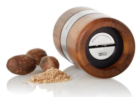 AdHoc Muskatmühle Ø 6 × 11,3 cm, Holz/Edelstahl, Braun