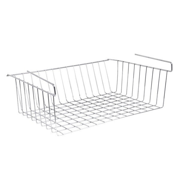 MSV Aufbewahrungskorb – Metall – Silber – 300 × 270 × 130 mm