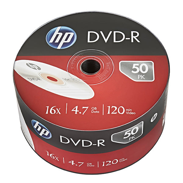 HP DVD+R 4,7 GB – 16×, 50er Pack