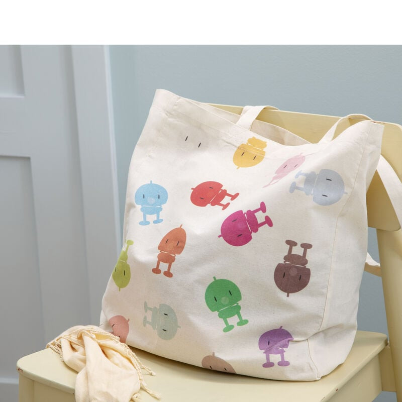 Hoptimist Stofftasche, Baumwolle, Mehrfarbig, 400×460 mm