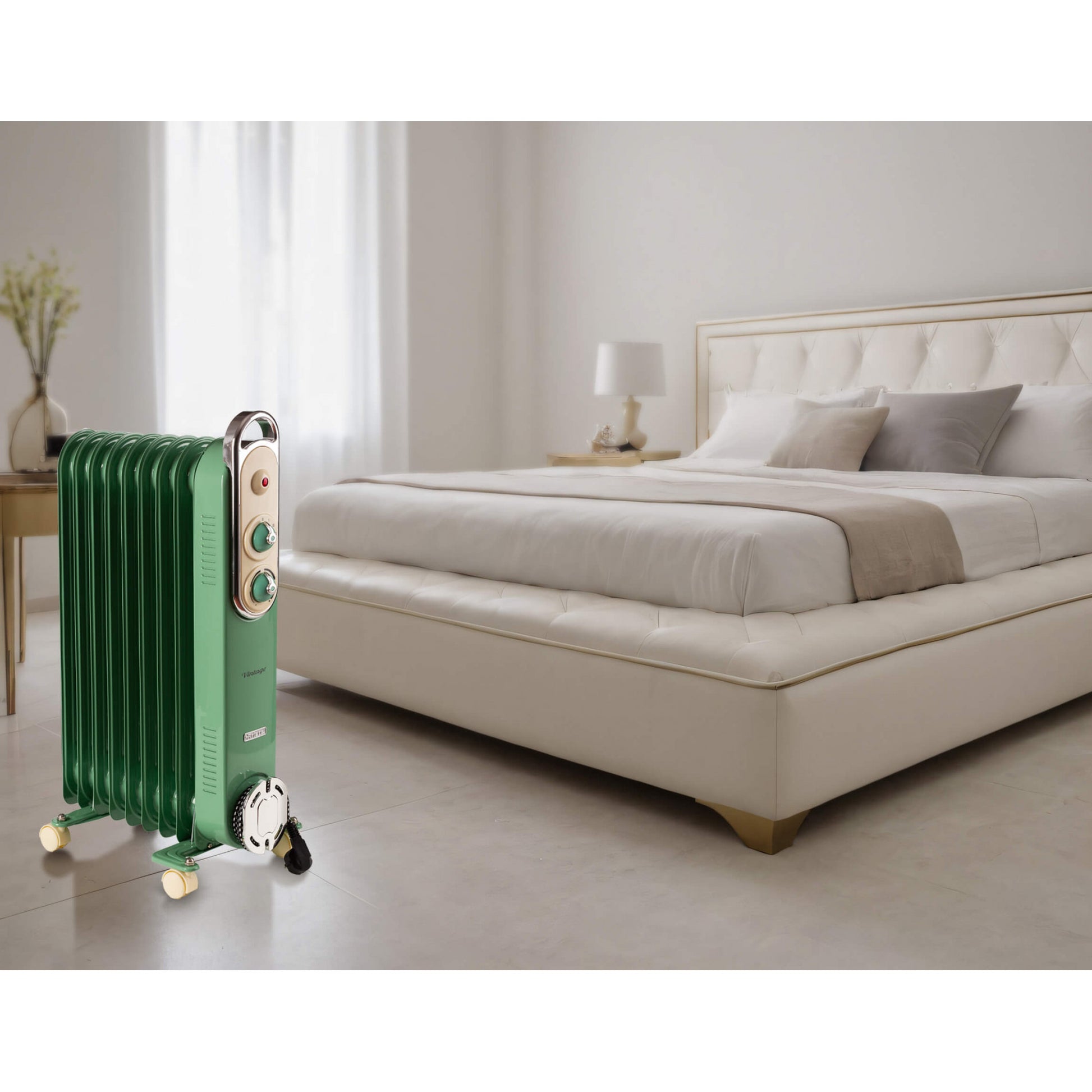 Ariete Öl-Heizlüfter ARI-8251-GR – 2000 W, 3 Stufen, Thermostat, Grün