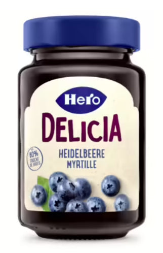 Hero Heidelbeer-Konfitüre – glutenfrei, laktosefrei – 290 g
