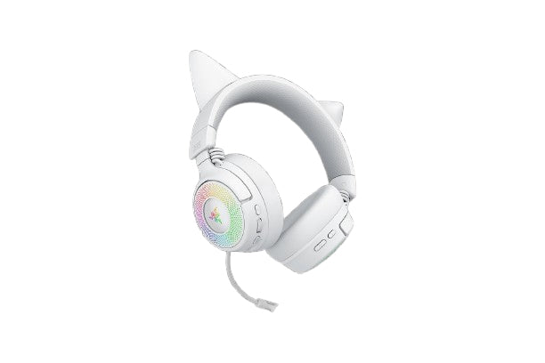 Razer Kraken Kitty V3 Pro – Gaming-Headset – Bluetooth, Surround-Sound, Mikrofon – Weiss – für PC/PS5/PS4