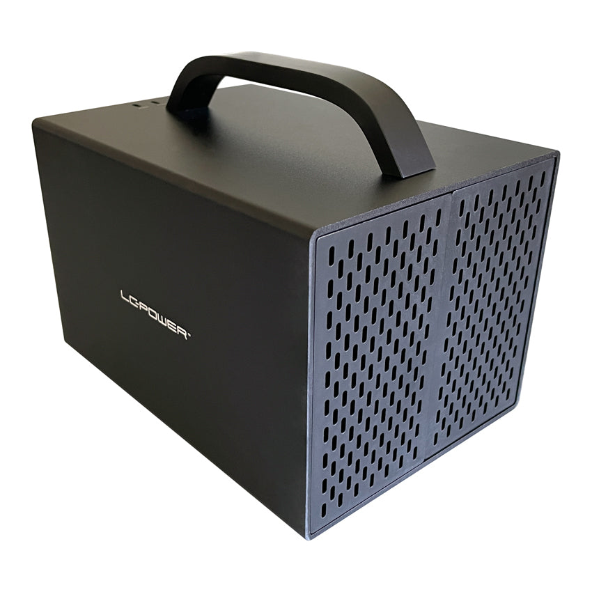 LC-Power LC-35U3-RAID-4-HDMI – 4-Bay Desktop HDD-Gehäuse – USB 3,2 Gen 1, für 3,5" HDD, SATA III