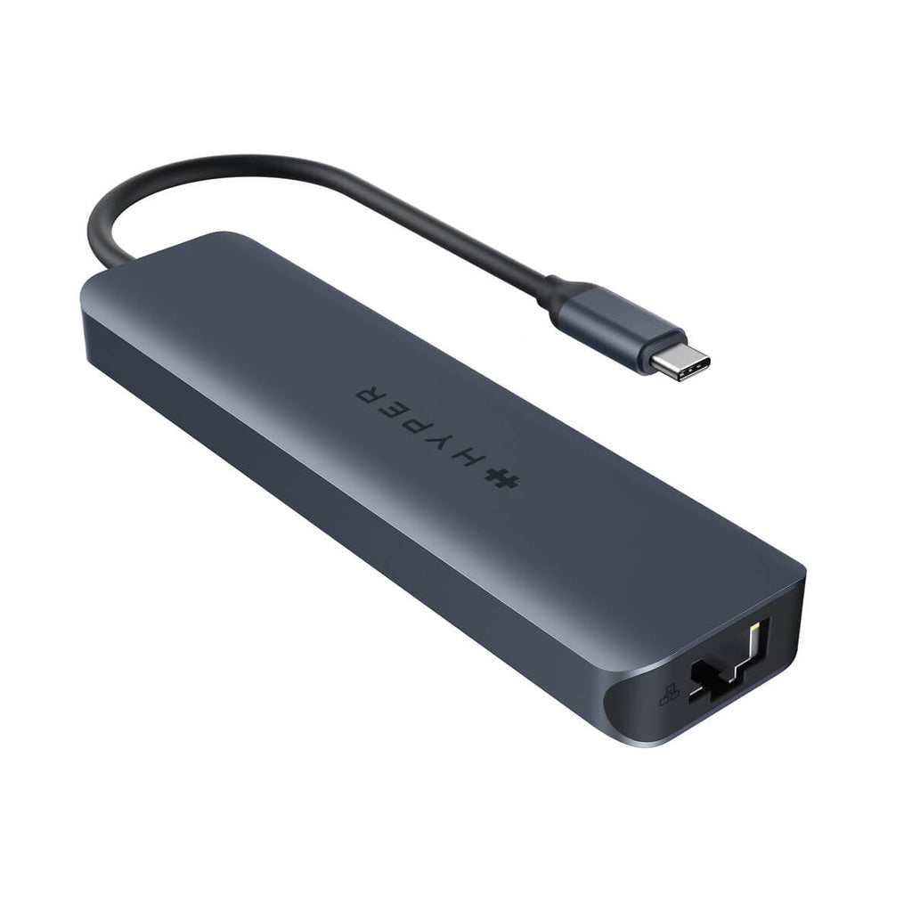 Targus HD4003GL Multiport-Adapter – USB-C, 1× HDMI, 2× USB-A, 100 W PD, GbE, SD/microSD, für Windows/Mac