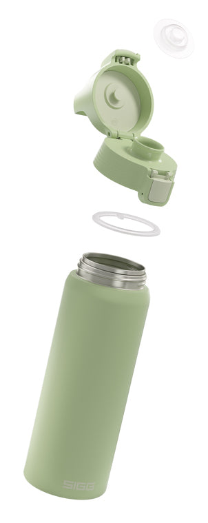 SIGG Shield One Trinkflasche 750 ml – Edelstahl, Klappdeckel, Grün