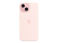 Apple Backcover – für Apple iPhone 15, MagSafe, Silikon+Mikrofaser, Hellrosa