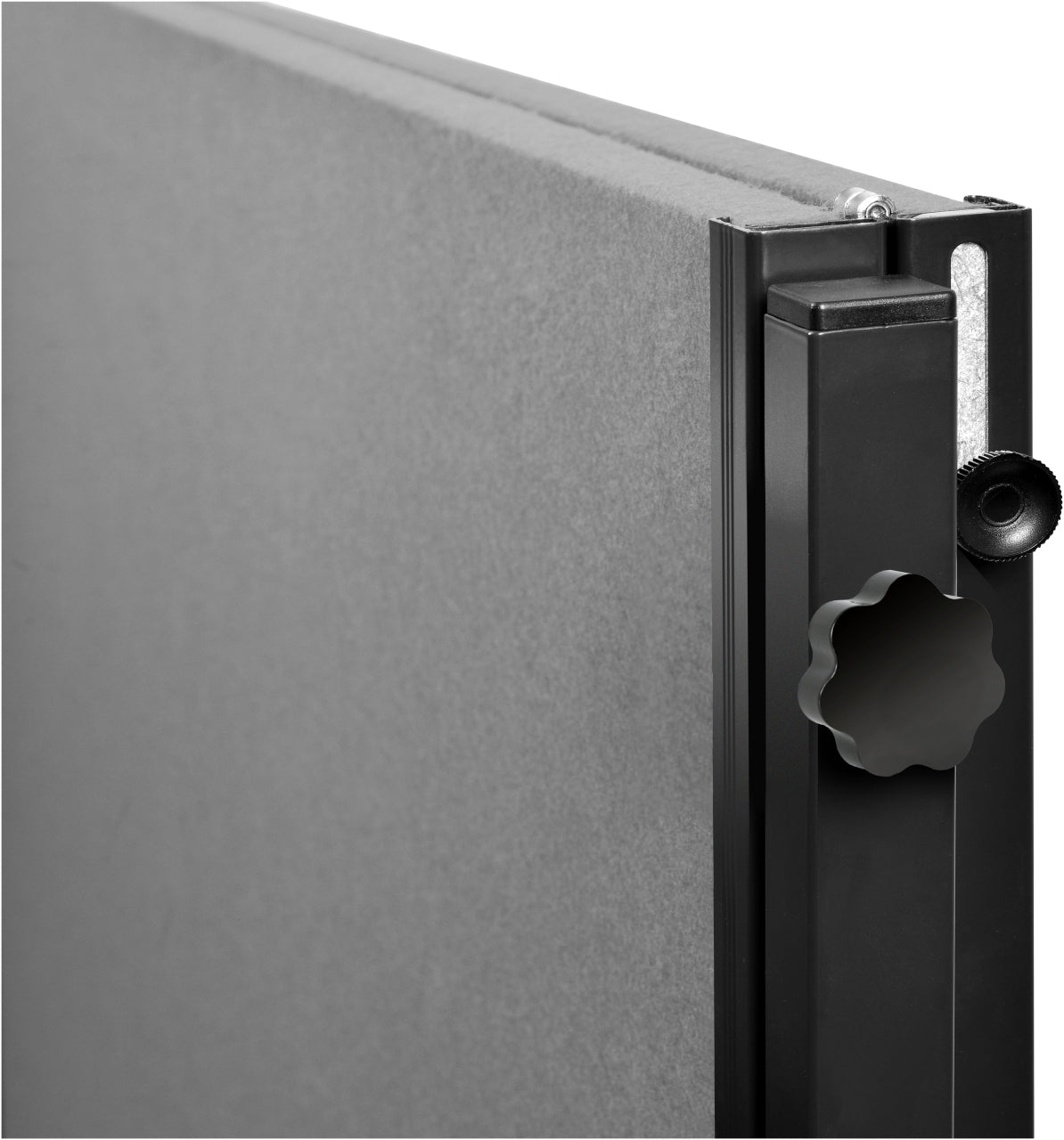 Legamaster Moderationswand Premium Plus – Filz, mit Rollen, doppelseitig – 120 × 150 cm – Grau, Alurahmen