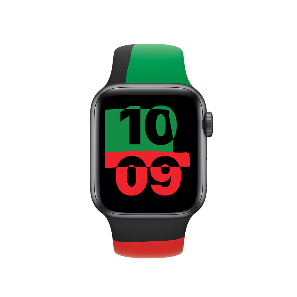 Apple Sport Band Unity – Armband – für Apple Watch (38–41 mm), Grün, M/L