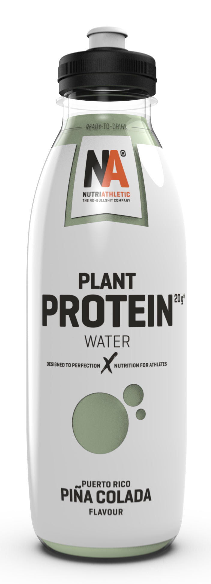 NutriAthletic – Sportgetränk PlanProtein Water, Pina Colada, zuckerfrei – 12 × 5 dl