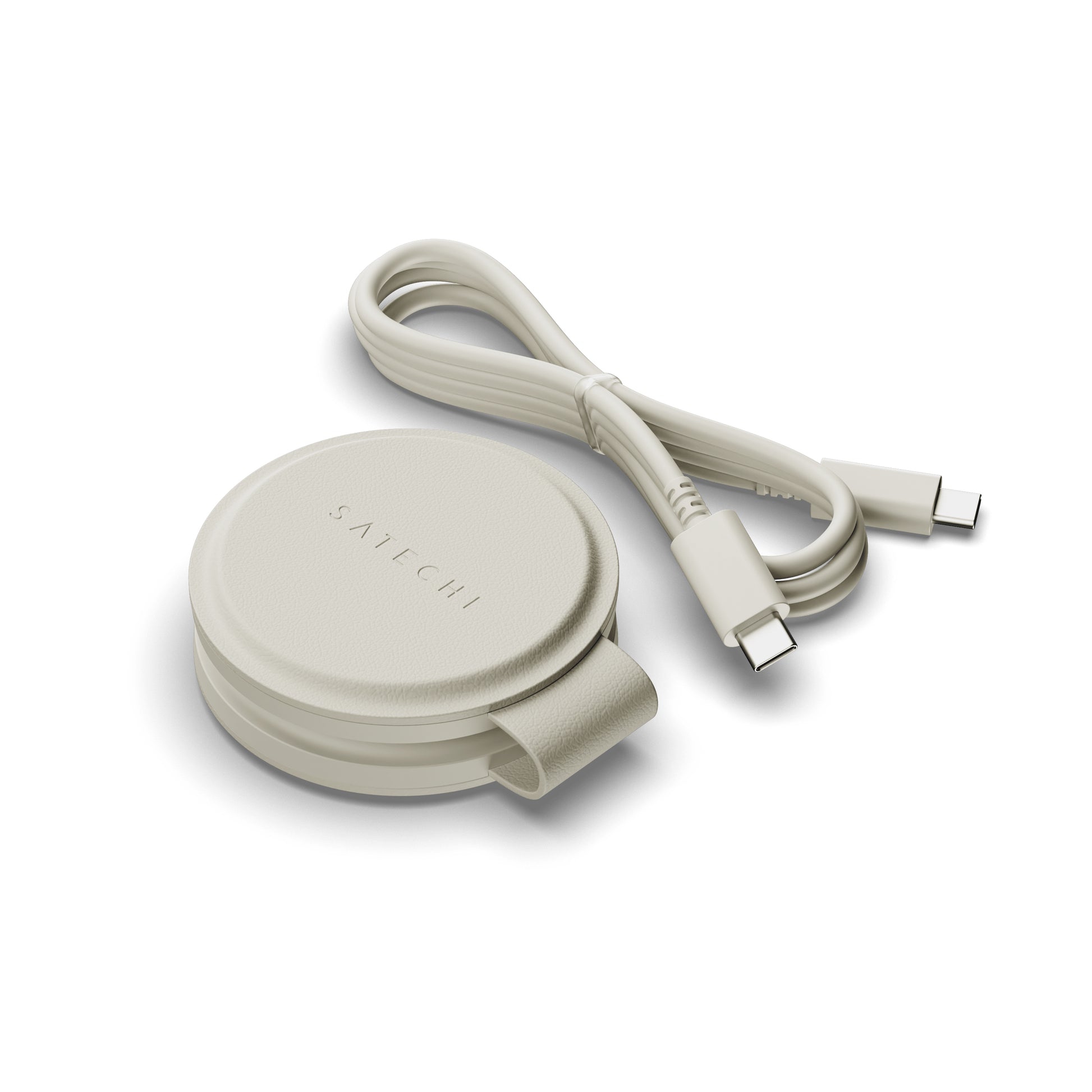 Satechi Kabelloses Ladegerät, MagSafe, 15 W, 2-in-1 – für Smartphone, Kopfhörer, Smartwatch – Weiss