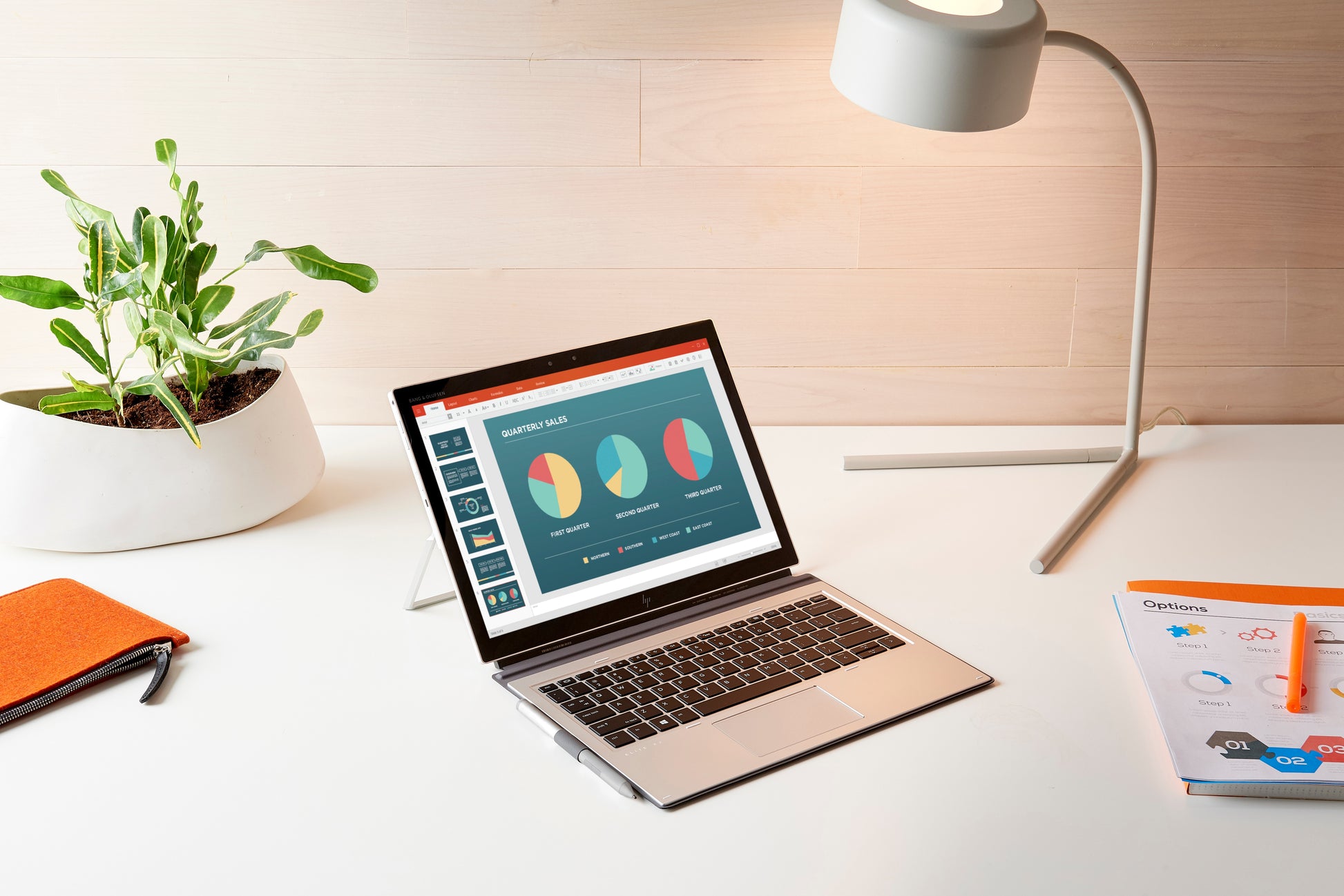 HP Wiederaufladbarer Active Pen G3 Active Pen – für HP EliteBook x360, Elite x2 und ZBook Studio (Auswahl), grau