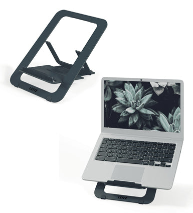 Leitz Laptop-Ständer – bis 17", faltbar, 5 Höhenpositionen – Grau