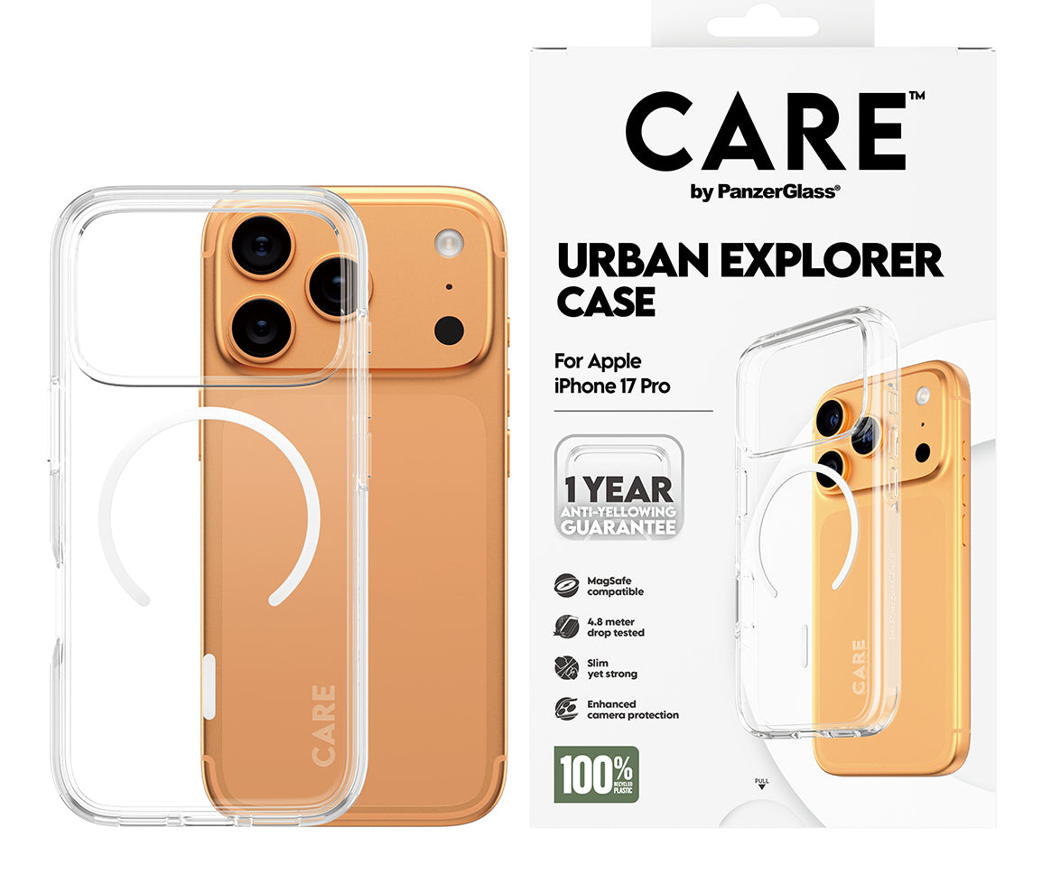 PanzerGlass Backcover – für Apple iPhone 17 Pro – transparent – MagSafe kompatibel