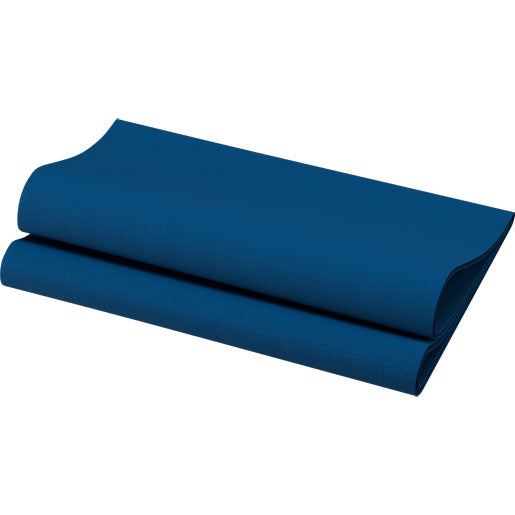 Duni Servietten – dunkelblau – 40 × 40 cm, 1-lagig – 60 Stück