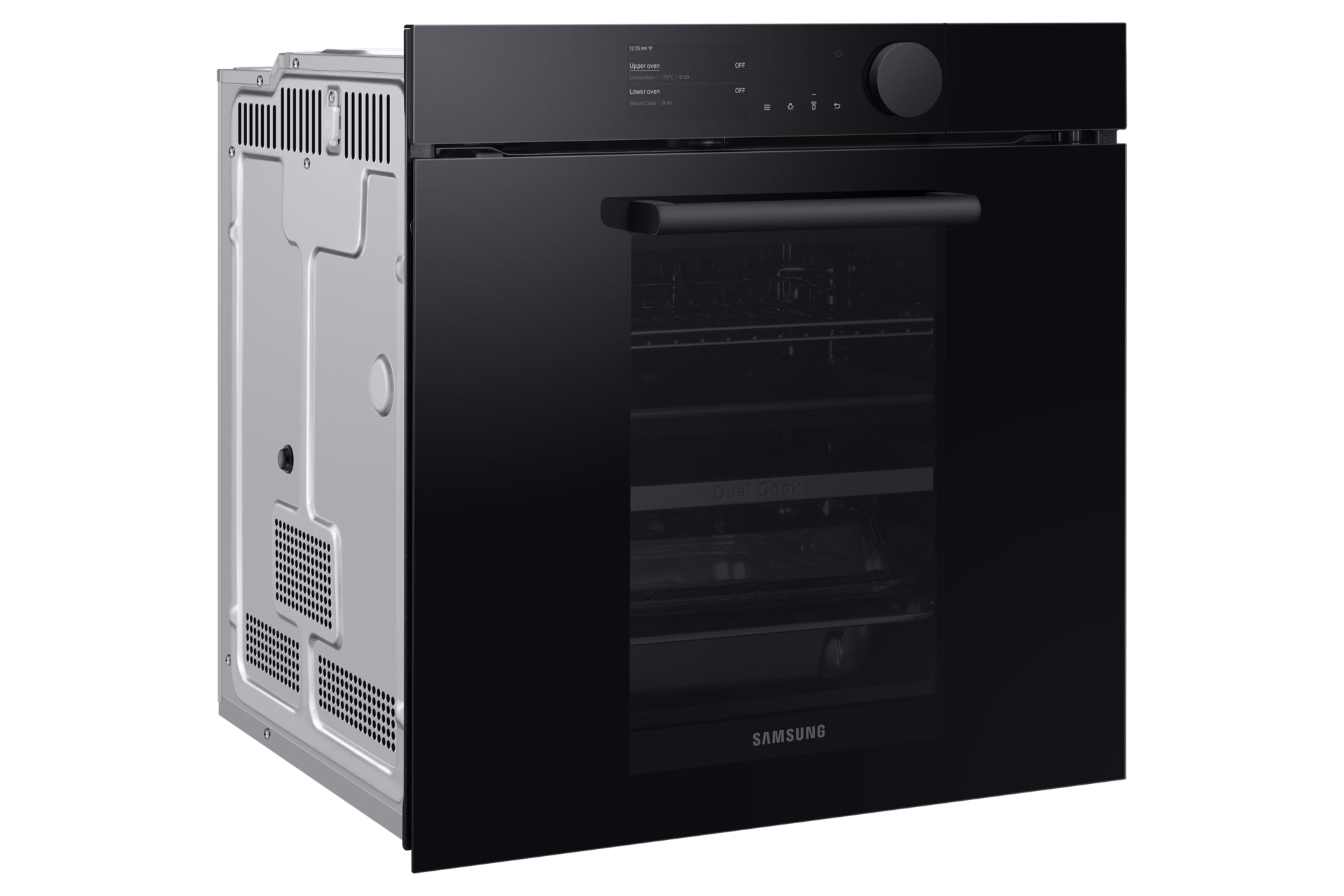 Samsung Einbau-Ofen NV8000 – 75 l, Dual Cook Steam & Pyrolyse – Onyx Schwarz