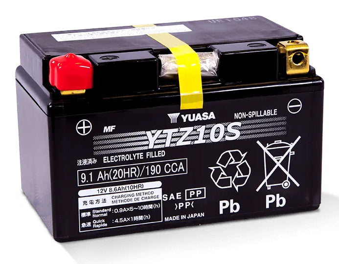 Yuasa Akku – 109,2 Wh, 12 V, Blei (VRLA), für Motorrad