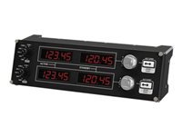Logitech G Saitek Pro Flight Radio Panel – Joystick (Steuergerät) – USB (kabelgebunden), Schwarz, Rot, Silber