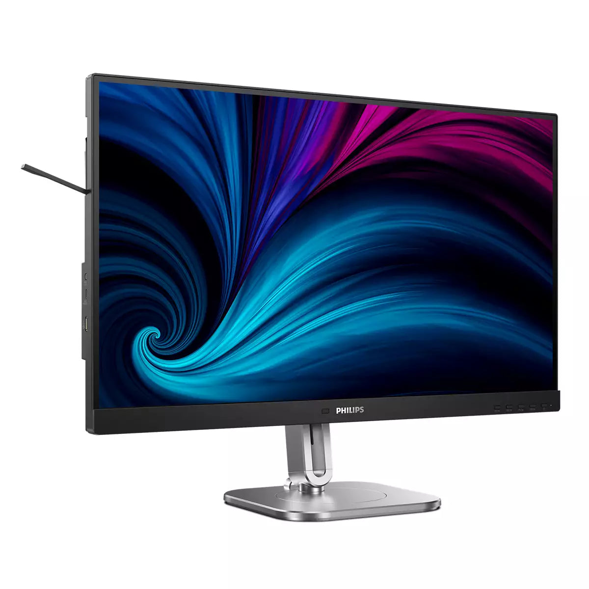 Philips 27B2N4500/00 – Monitor, 27", 120 Hz, 350 cd/m², Adaptive Sync, Integrierte Lautsprecher, USB-Hub, Grau