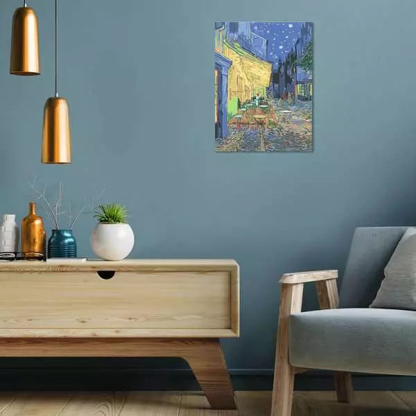 Ravensburger Malen-nach-Zahlen-Set – Café Terrace at Night (Vincent van Gogh) – 30 × 40 cm – ab 12 Jahren