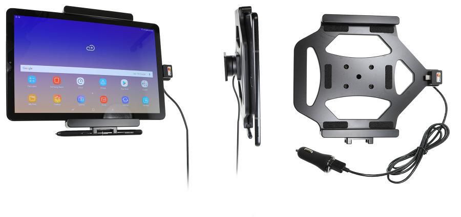 Brodit Tablet-Halterung für Tablet/UMPC – Autolüftungsmontage, USB 12 V – Schwarz