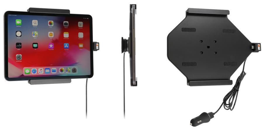 Brodit Fahrzeug-Dock für Apple iPad Air 10,9" (4. Gen.), iPad Pro 11" (1.–2. Gen.) – Zigarettenanzünder, USB