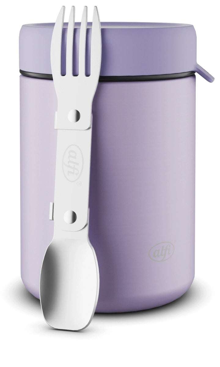 Alfi Vorratsdose 350 ml, Ø 8,8 × 13,3 cm, Edelstahl, isoliert, Lavendel