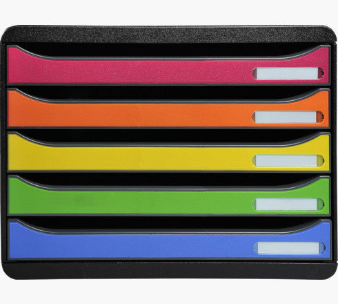 Exacompta BIG-Box PLUS Classic – Ablagebox quer, 27,1 cm, Schwarz