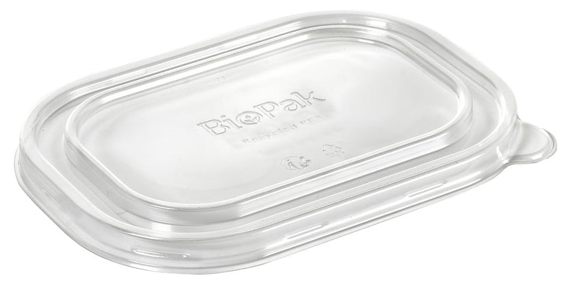 BioPak Duni Deckel für 500–1000 ml, rPET – 124 × 174 × 15 mm – transparent – 50 Stk.