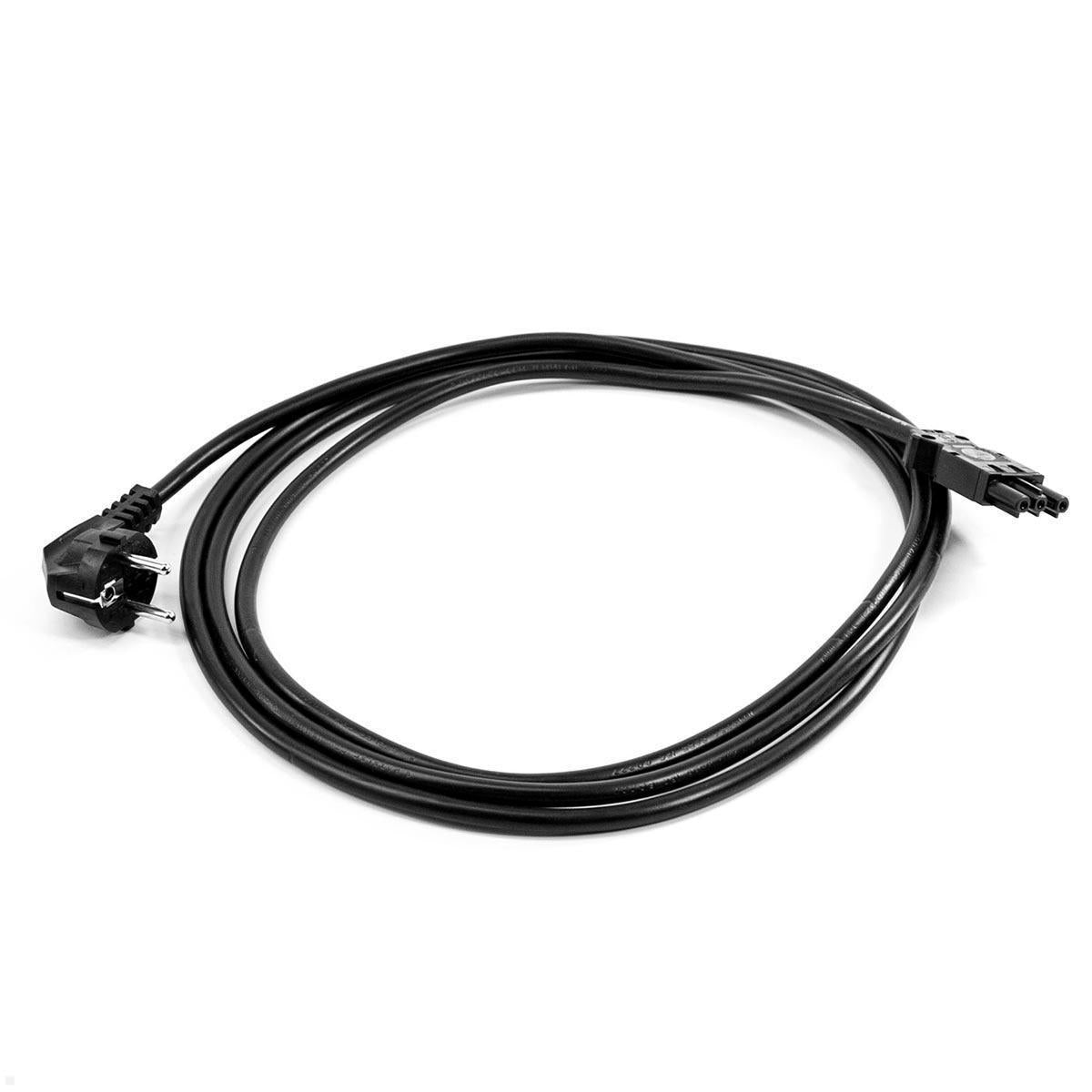 Bachmann Netzkabel – Schuko (CEE 7/7)–GST18, 1 m, 250 V/16 A, schwarz