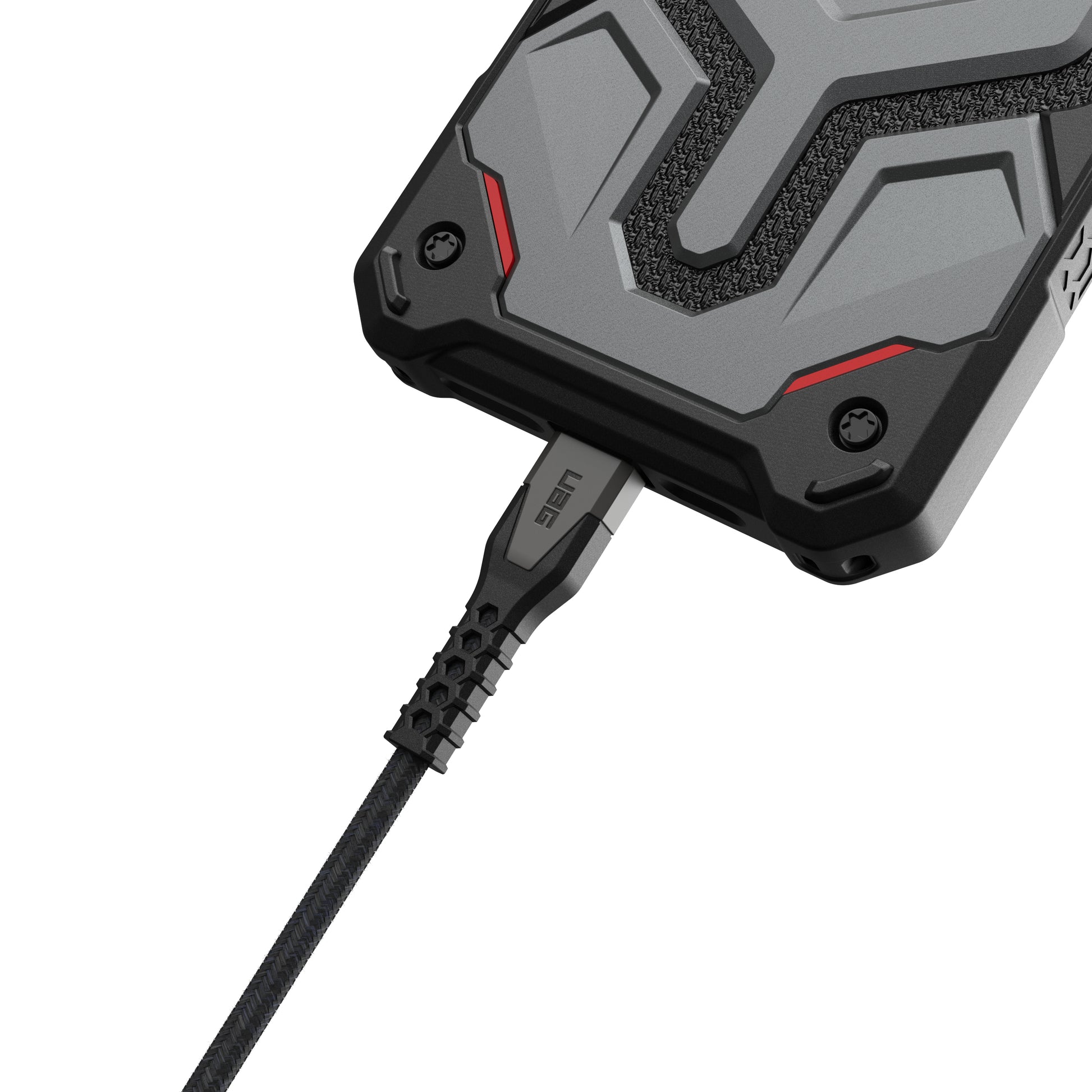 Urban Armor Gear UAG USB-C-auf-Lightning-Kabel – 1,5 m, USB 2.0, 30 W, Schwarz, MFi zertifiziert