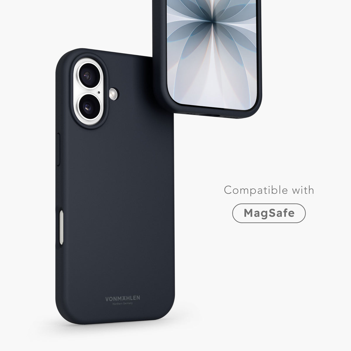 Vonmählen Backcover – für Apple iPhone 17 – dunkelblau – Silikon – MagSafe-kompatibel