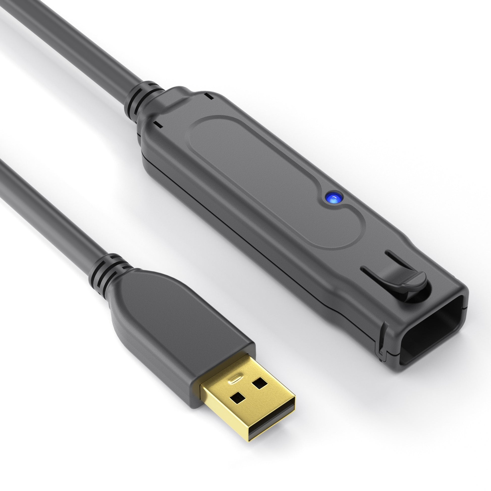 PureLink USB-A Verlängerungskabel (Stecker auf Buchse) – USB 2.0 (480 Mbit/s) – 6 m – Aktiv – Schwarz