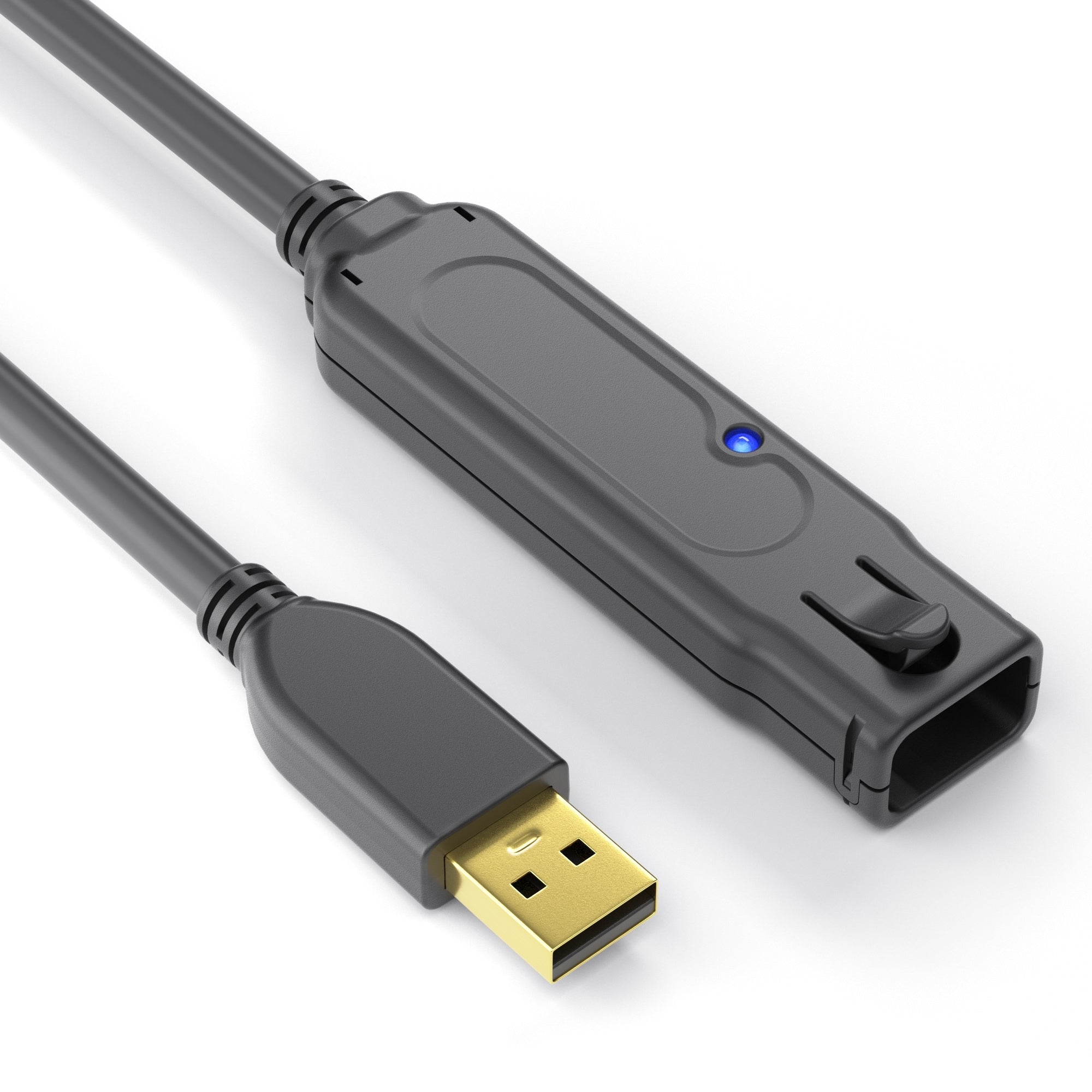PureLink USB-A Verlängerungskabel (Stecker auf Buchse) – USB 2.0 (480 Mbit/s) – 6 m – Aktiv – Schwarz