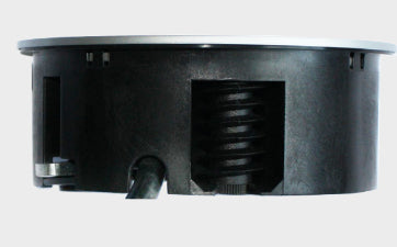 Bachmann TWIST Einbausteckdosenleiste, 1×T13, Einbau, Eingang GST18, 0,2 m – Schwarz/Silber