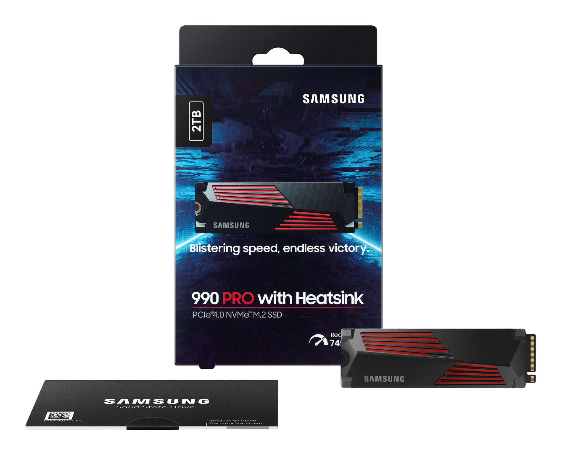 Samsung 990 PRO – 2 TB M.2 2280 NVMe PCIe 4.0×4, 7450/6900 MB/s
