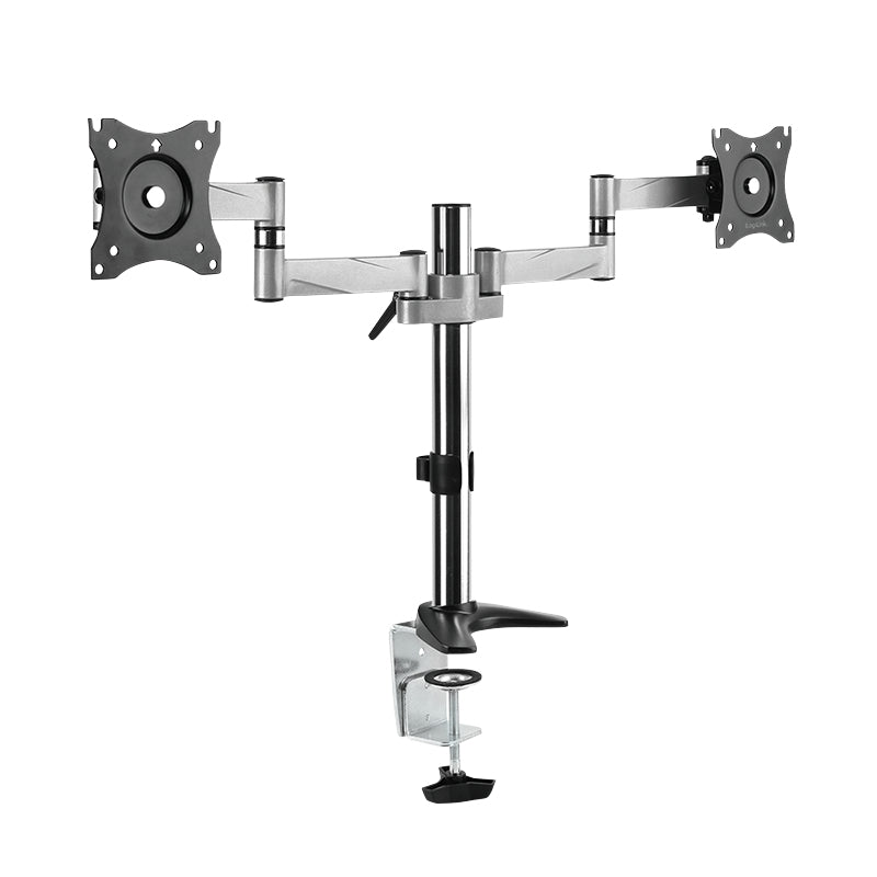 LogiLink BP0077 – Monitorarm Tischhalterung – 2 Monitore – 13–27" – VESA 75×75/100×100 mm – bis 8 kg/Monitor –